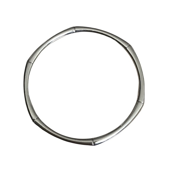 Silver Colored Bangle Bracelet - Picture 1 of 4